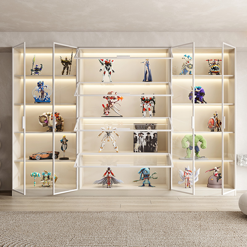 手办展示柜个性模型直播间背景墙