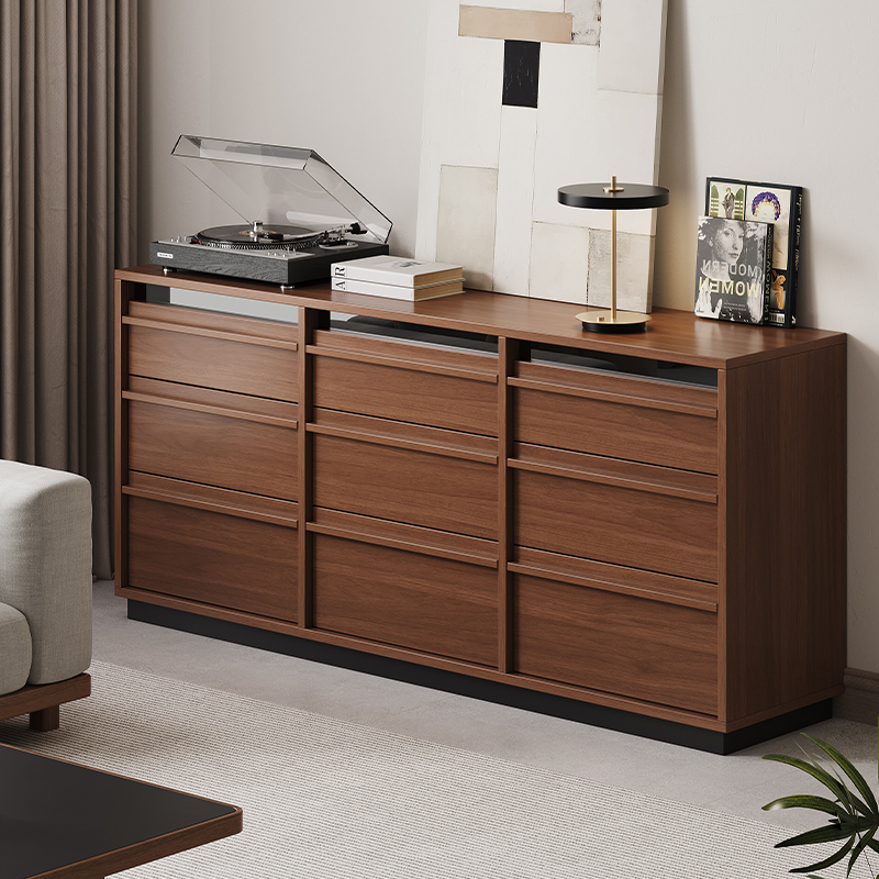 中古风实木五斗柜客厅靠墙抽屉柜