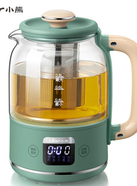 小熊YSH-C08T1养生杯办公养生壶温度显示煮茶小型花茶壶0.8升一人