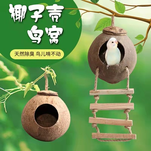 鹦鹉椰子窝繁殖箱鸟窝挂用品用具