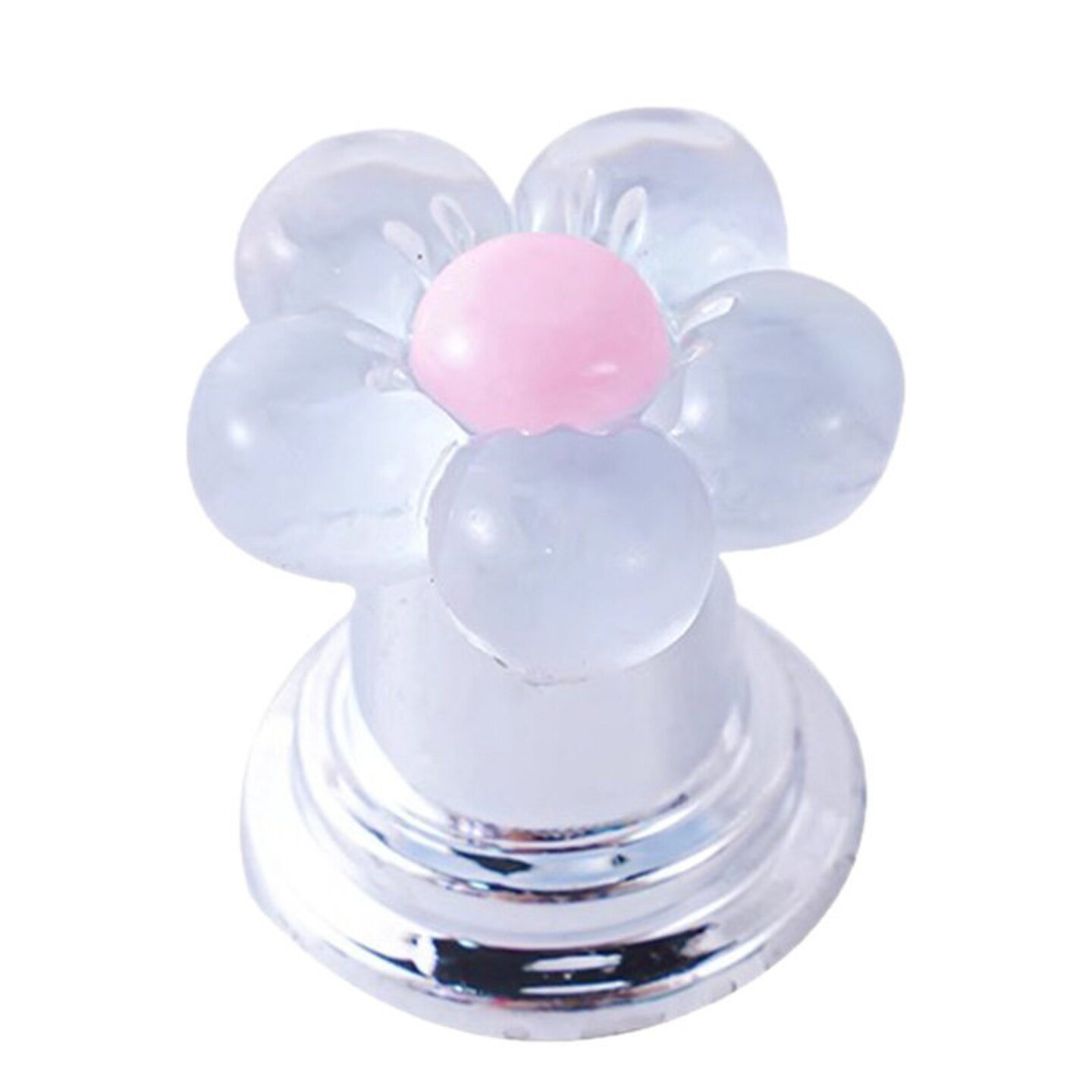 家用可爱花朵马桶按压器美甲专用水箱开关按键提盖冲水实用设计