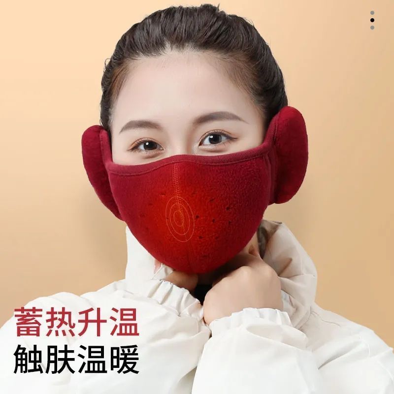 口罩防寒保暖秋冬男女挂耳加大护耳防风全脸骑行户外透气面罩设计