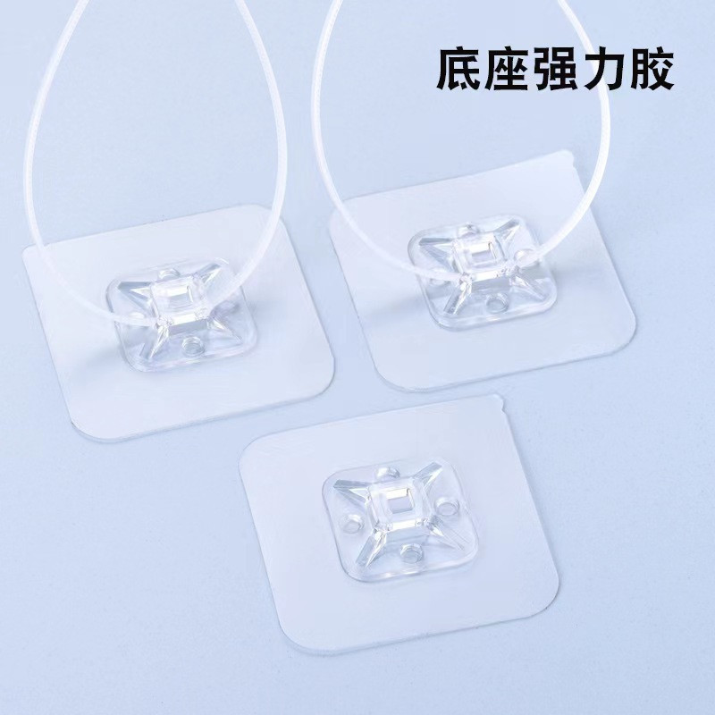 挂钩粘钩扎带理线器固定贴自粘扎带卡扣固定电线柜子防倾倒固定器