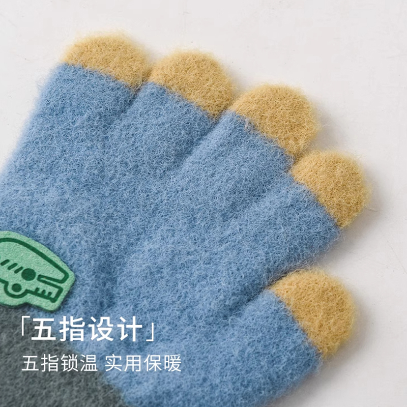 儿童手套五指宝宝秋冬天加厚保暖男女童小孩春季1-3岁百搭实用