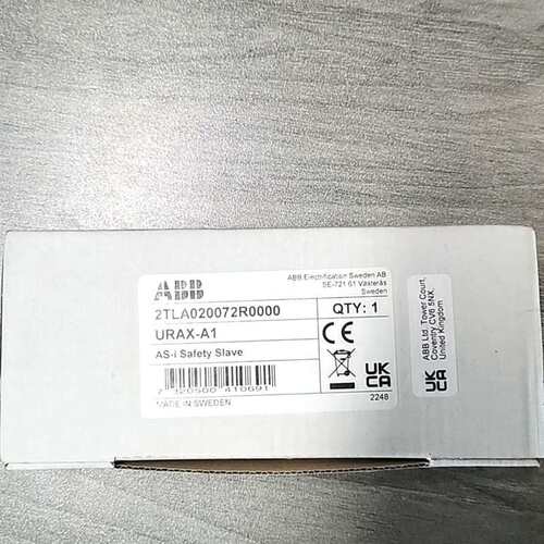 [议价可修]全新ABB URAX-A1安全模块 型号2TLA020072