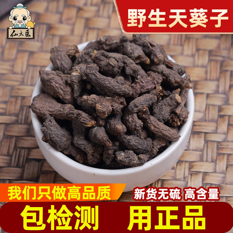 野生天葵子中药材500克天葵草屎水洗天葵子千年老鼠紫背天葵子