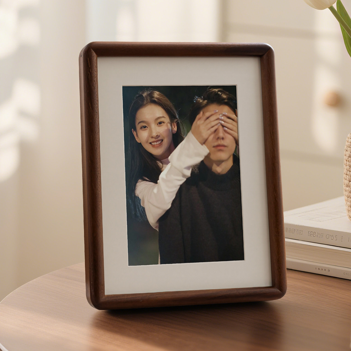 胡桃木相框定制照片画框装裱摆台