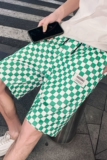 夏季新款棋盘格短裤男潮流格子直筒五分裤沙滩裤A368-D08-P38，男装牛仔裤，电商A368