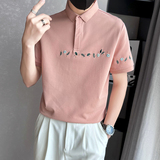 夏季新款小花刺绣POLO衫男潮流短袖雅痞A368-PL33-P55，男装T恤，电商A368
