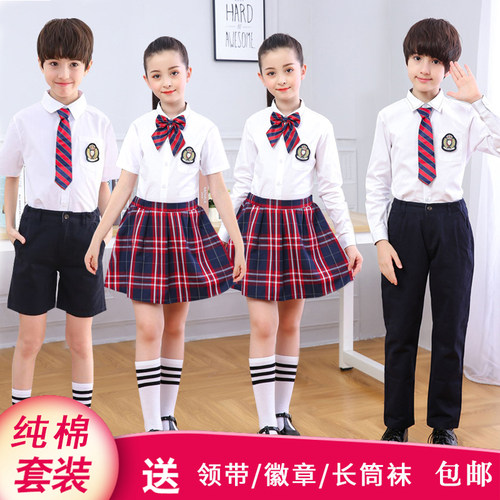 小学生朗诵合唱团表演服幼儿园毕业照班服