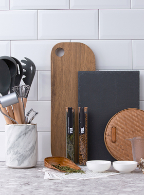 北欧轻奢样板间厨房台面摆件饰品