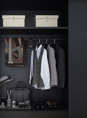 衣帽间男士衣柜手表鞋子香薰饰品