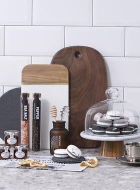 北欧厨房仿真甜点西餐菜板摆件