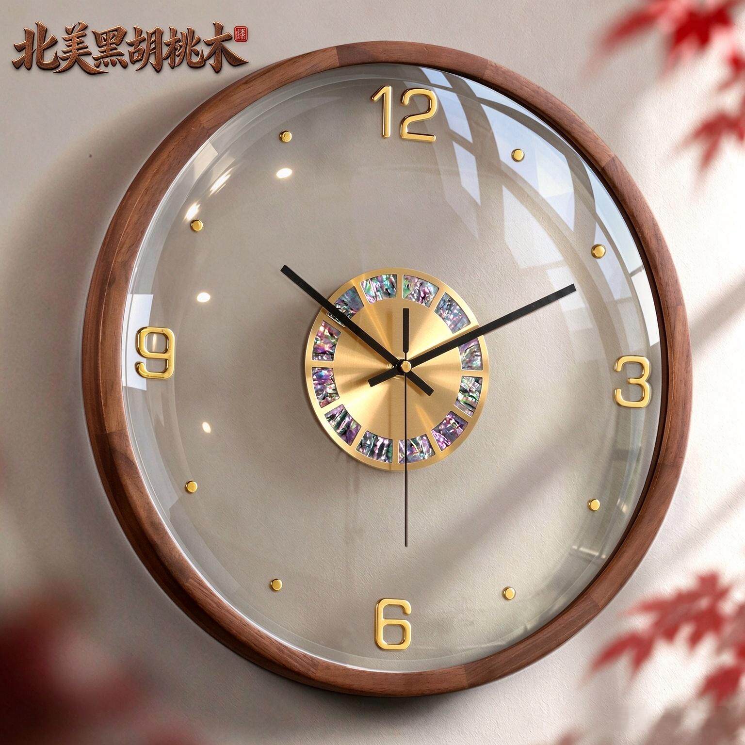 挂在家里太好看了!高档透明挂钟
