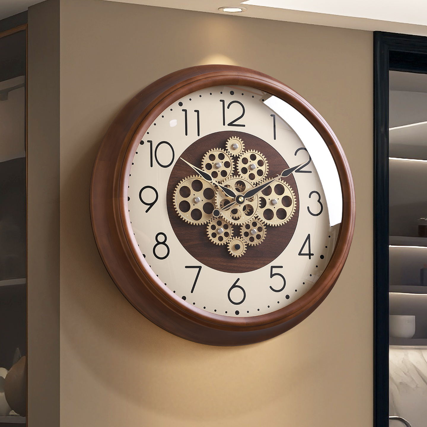精美齿轮设计！高颜值大气挂钟
