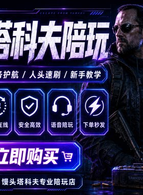 逃离塔科夫陪玩萌新指导实验室清图纯绿代练打金卢布保镖护航指导