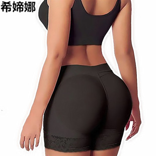 可卸垫塑身裤 丰臀翘臀打底平角裤 批发 假屁股性感提臀裤 中腰收腹裤