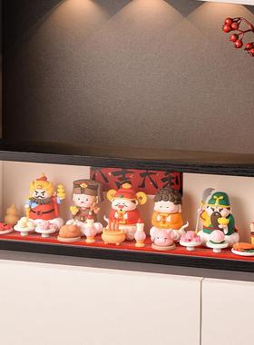 五路财神爷摆件相框摆台玄关装饰品工位桌面开 业礼物乔迁礼品模