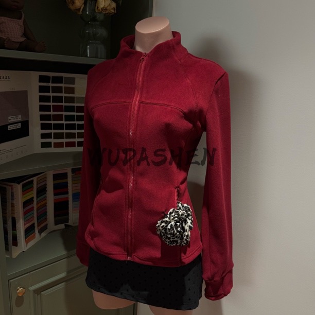 【小羊羔】加绒加厚短外套女秋冬外穿羊羔绒立领保暖瑜伽上衣