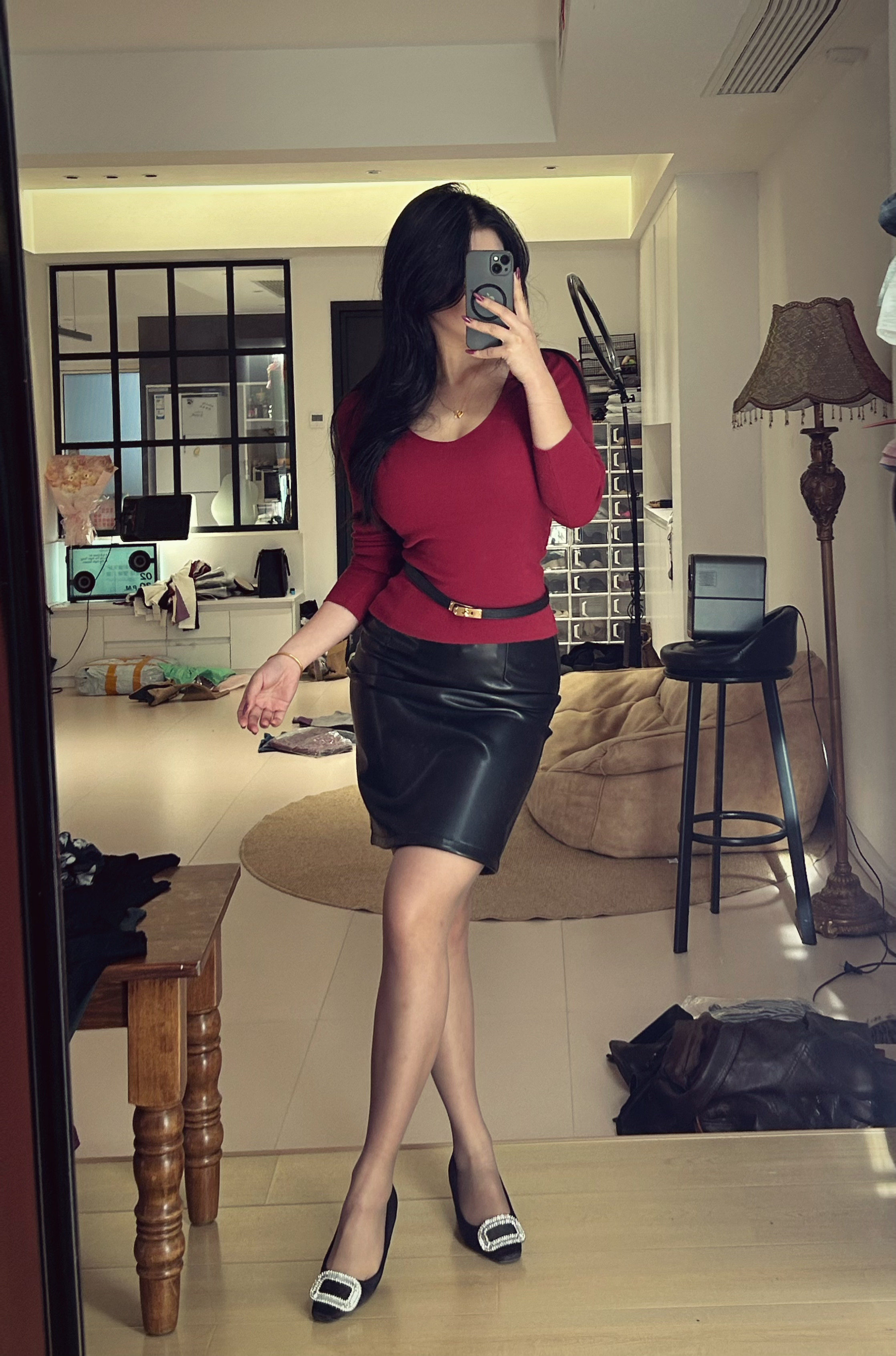 【你伍老板娘】开叉皮裙送皮带,女装/女士精品,T恤,淘宝优惠券,粉丝福利购,淘宝优惠卷