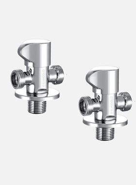 悍高角阀一进两出铜角阀605056陶瓷阀芯止水阀冷热家用全铜开关