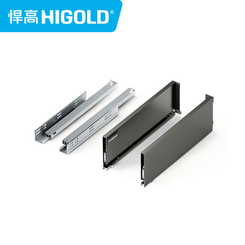 悍高H177隐藏式阻尼骑马抽滑轨