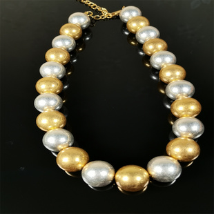 项链复古个性琉璃夸张个性中古首饰复古流行青岛饰品手工琉璃