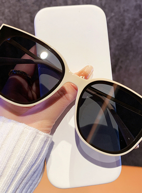 复古大框太阳眼镜女高级感显脸小高清尼龙镜片UV400偏光墨镜防晒