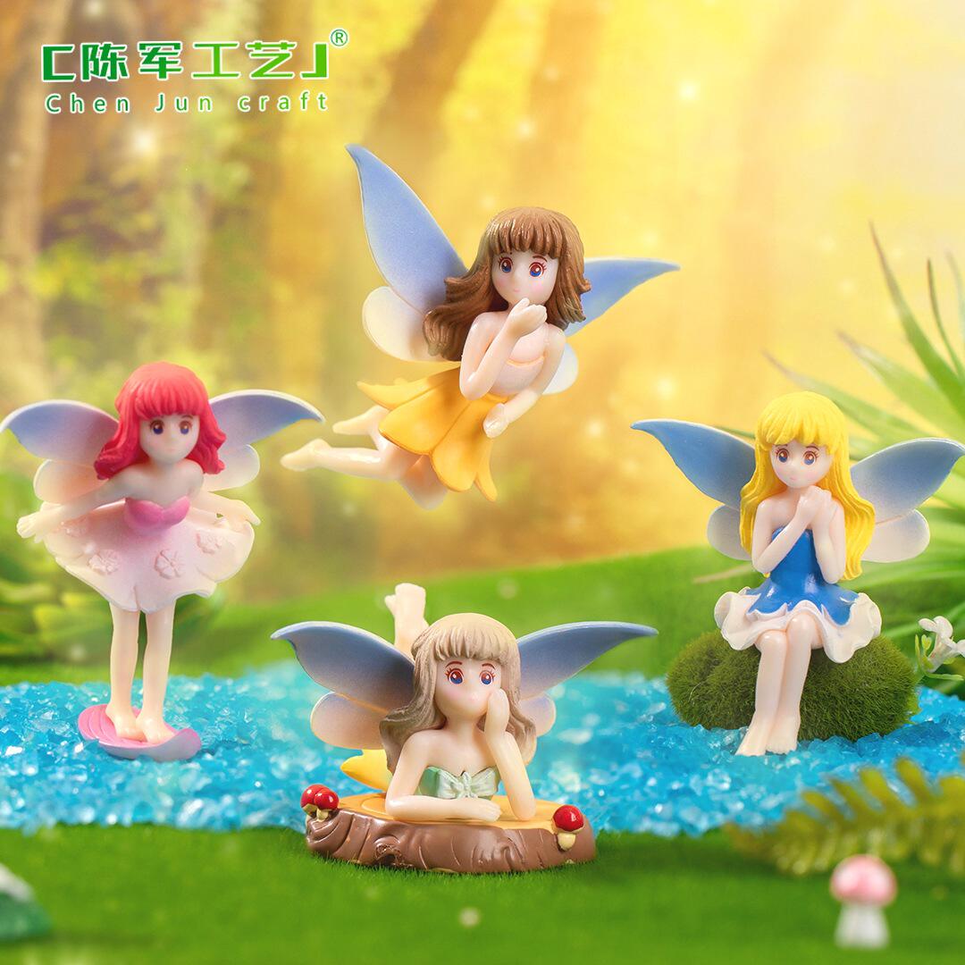 微景观创意可爱花仙子人物公仔手