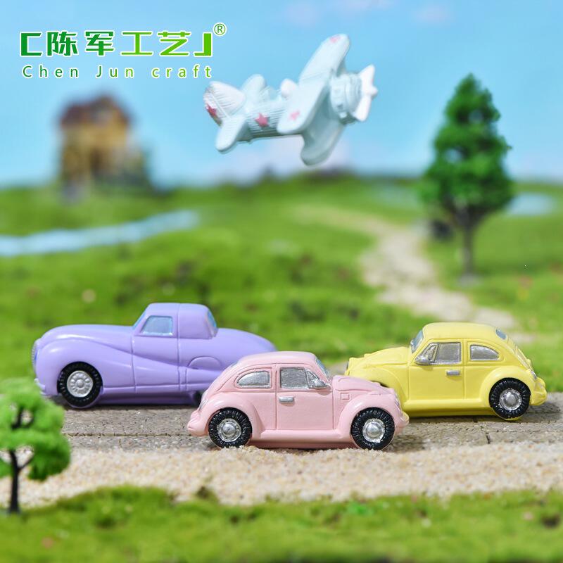 新款微景观树脂造景摆件交通工具