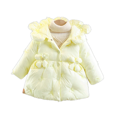 女宝宝连帽棉衣洋气冬季