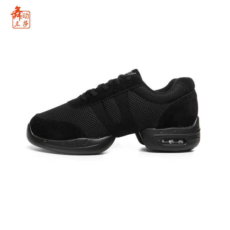 舞蹈鞋夏网面广场舞鞋透气健身操鞋女软底三莎爵士舞蹈鞋一件