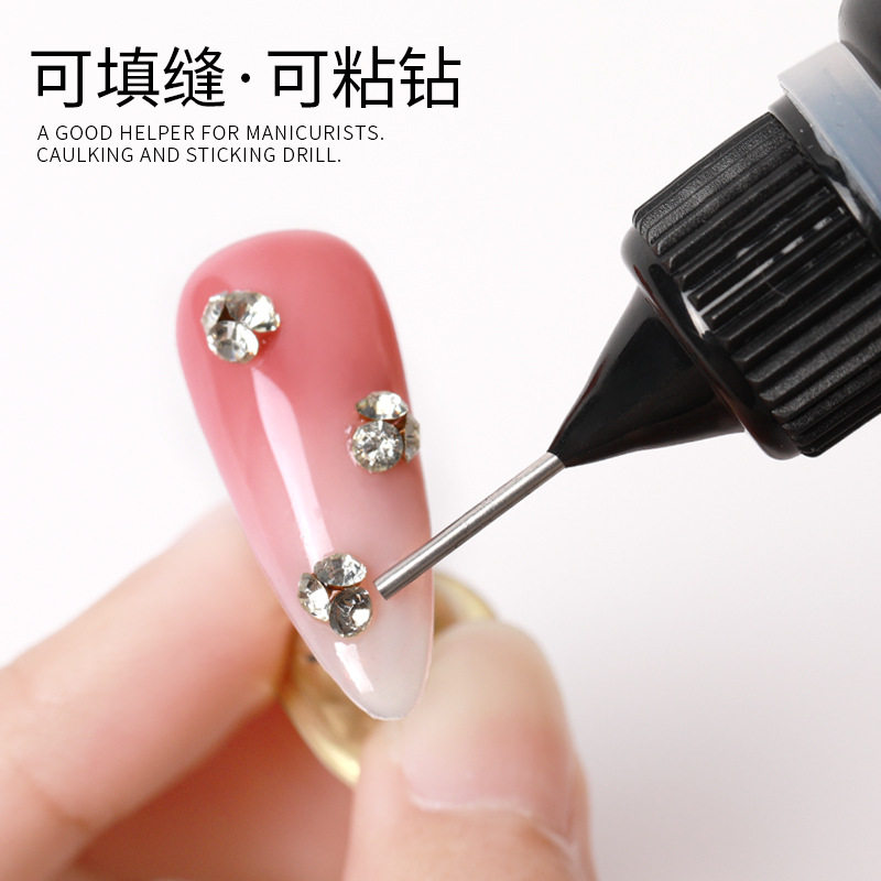 美甲填缝胶免洗粘钻胶大