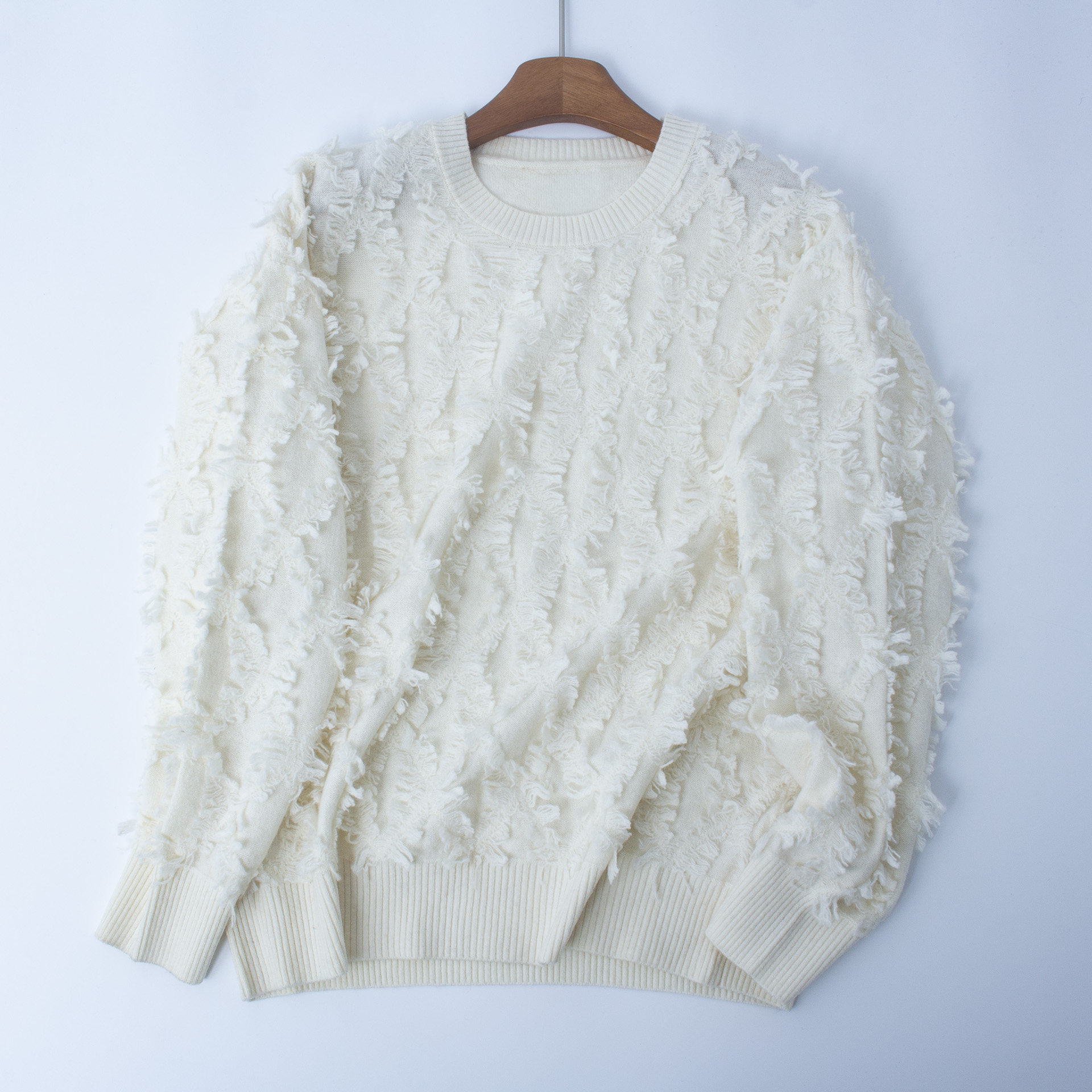 大码纯羊毛秋冬尾货祖母风时尚钩花套头保暖毛衣女宽松针织打底衫,女装/女士精品,毛针织衫,淘宝优惠券,粉丝福利购,淘宝优惠卷