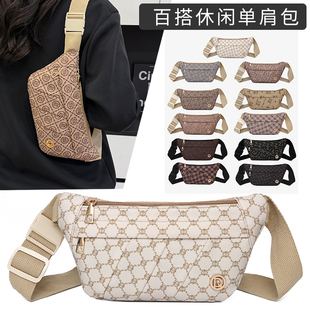 腰包女士胸包斜挎包新款时尚多功能百搭休闲便携手机包户外单肩包