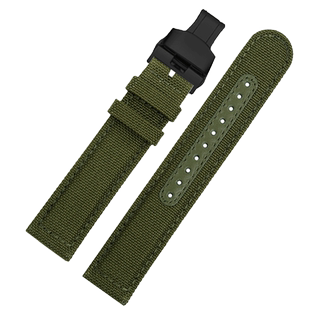 奢鸥适配雪铁纳绿贝雷GMT/海龟动能系列运动尼龙登山手表带男21mm