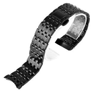 适配飞亚达手表带钢带 摄影师/四叶草系列男士商务弧形精钢表带20