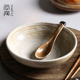 景德镇日式 面碗创意个性 粗陶饭碗家用汤碗商用沙拉碗简约复古餐具