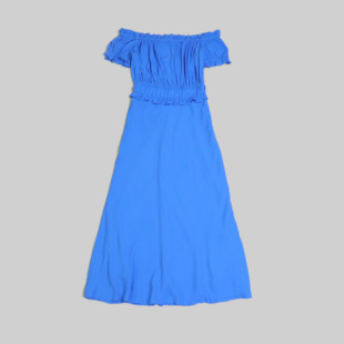 连衣裙G 刁蛮公主 女士淡蓝色一字领短袖