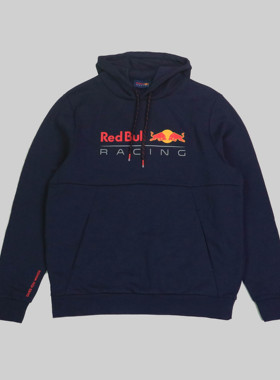 刁蛮公主 男女同款藏蓝色 F1方程式有帽长袖内抓绒卫衣 3-5