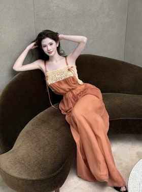 收藏wenn studio y树林 定制蕾丝 法式浪漫纯欲飘逸连衣裙