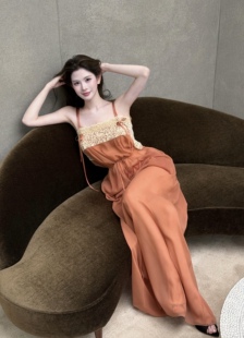 法式 收藏wenn 定制蕾丝 y树林 浪漫纯欲飘逸连衣裙 studio