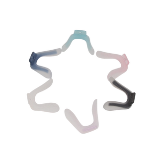 儿童眼镜一体式马鞍鼻托透明硅胶U插入卡式连体鼻中梁软鼻垫配件