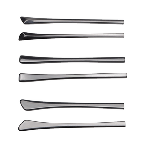 眼镜脚套板材亮黑镜腿防滑防松磨皮套扁孔眼睛框细腿配件一对通用