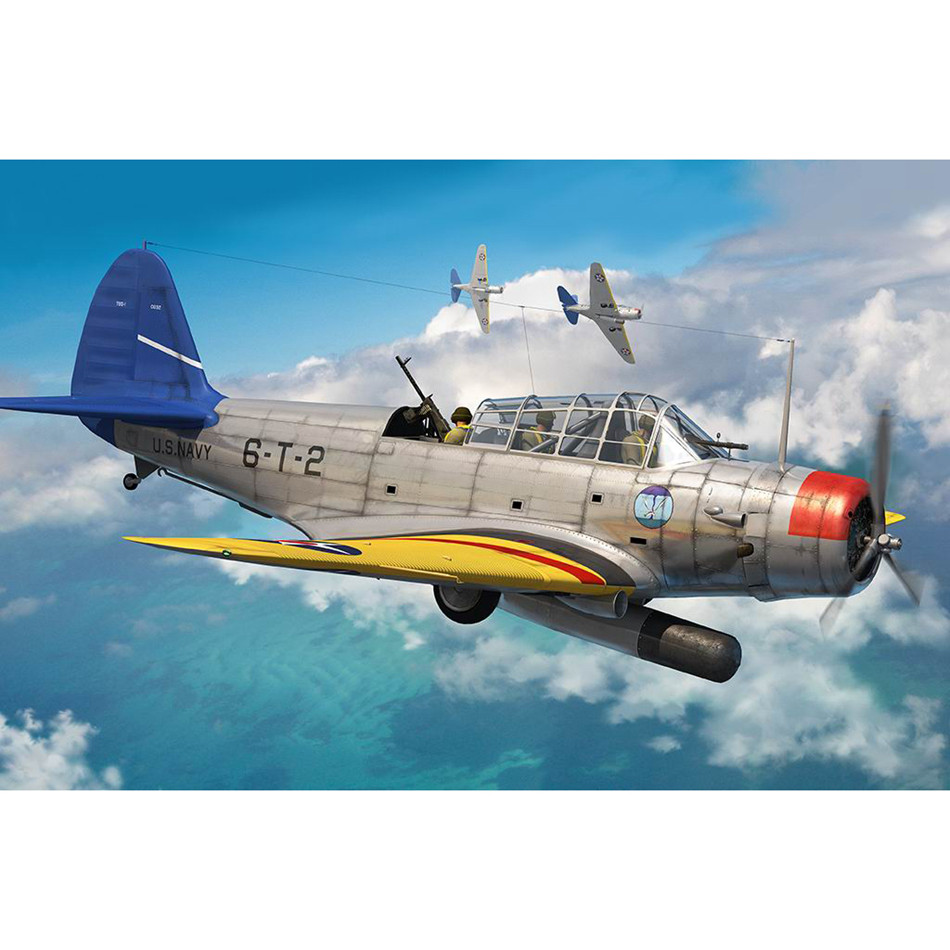 小号手 81783 胶粘拼装模型 1/48美国tbd-1"蹂躏者"鱼雷攻击机