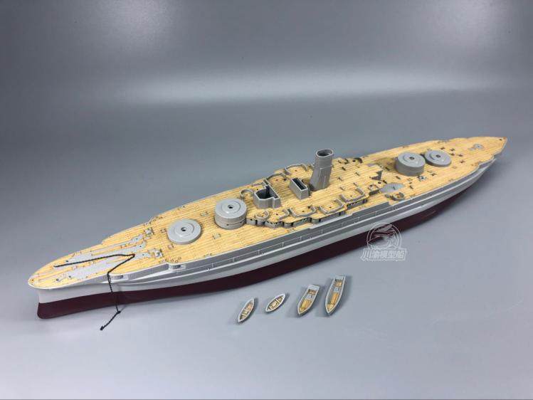 川渝cy350046 1/350 亚利桑那号木甲板 配 小号手 86501 含锚链