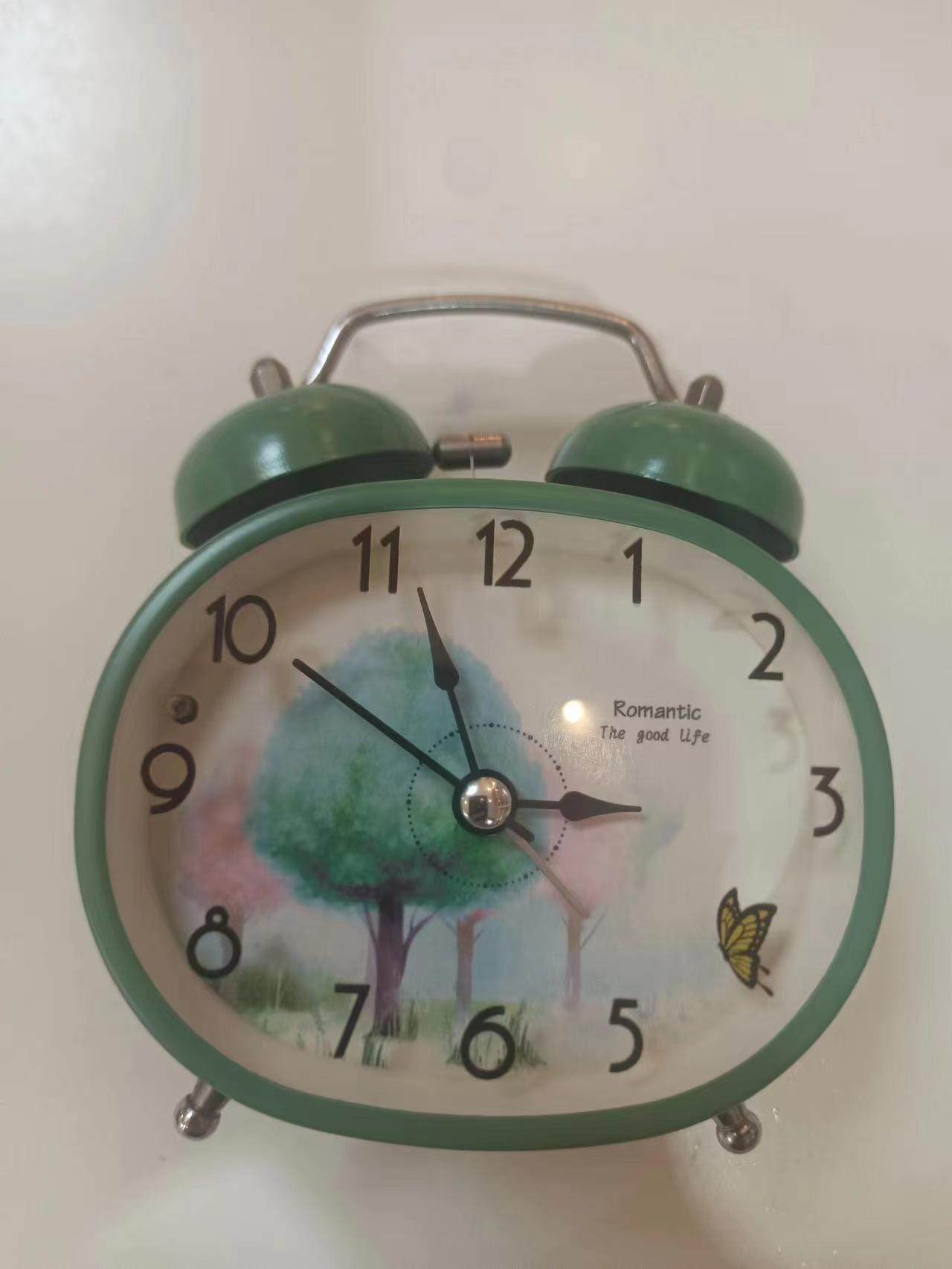 新升级静音闹钟床头闹铃金属面座钟摆钟坐钟田园风打铃式桌面钟表,家居饰品,台钟/闹钟,淘宝优惠券,粉丝福利购,淘宝优惠卷