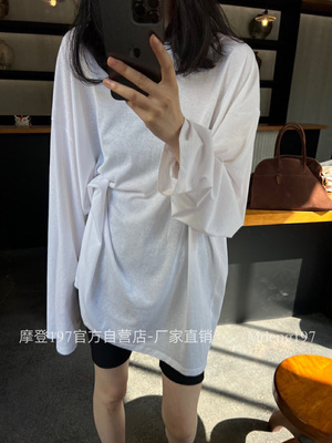 长袖休闲薄款T恤涤纶女