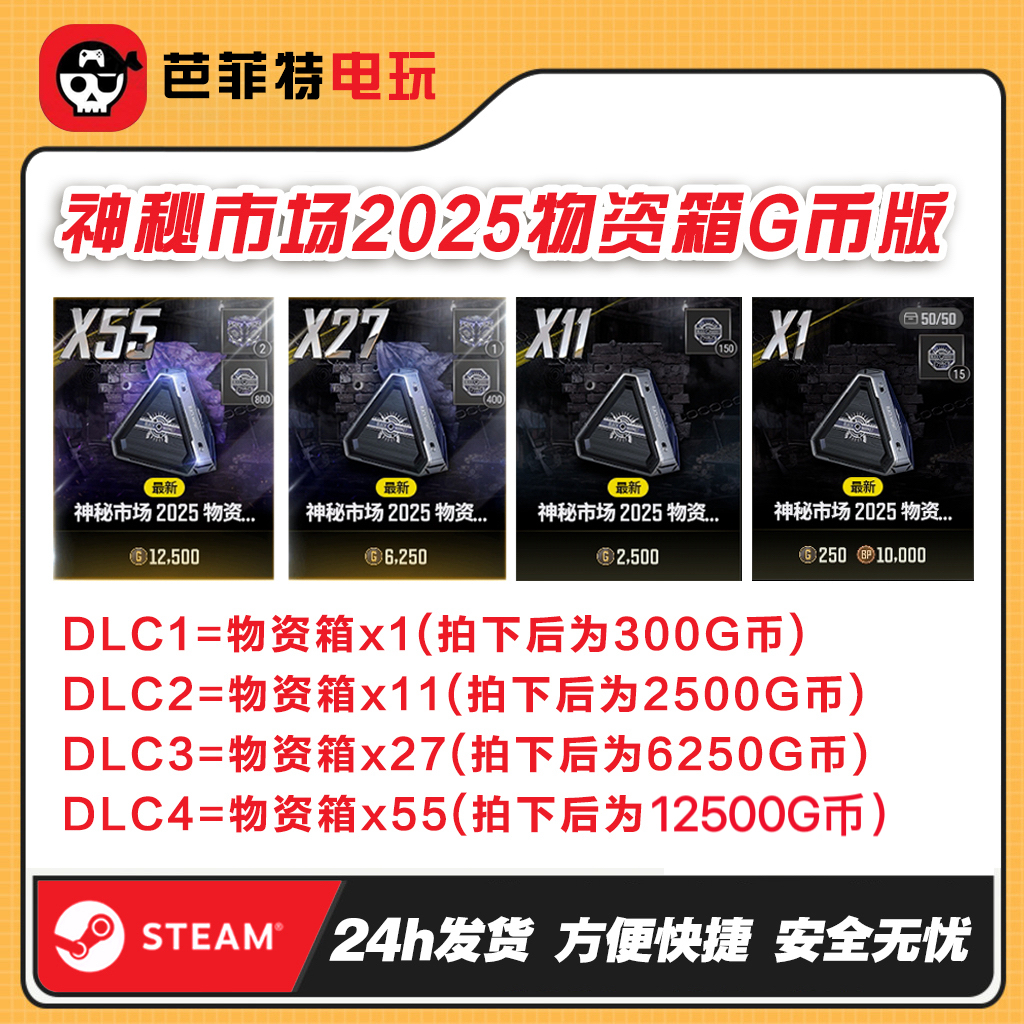 绝地求生神秘市场物资箱(GB包)