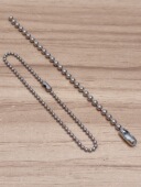 珠链DIY304不锈钢材料广告铁质链子挂绳圆珠波子链吊牌链饰品挂件